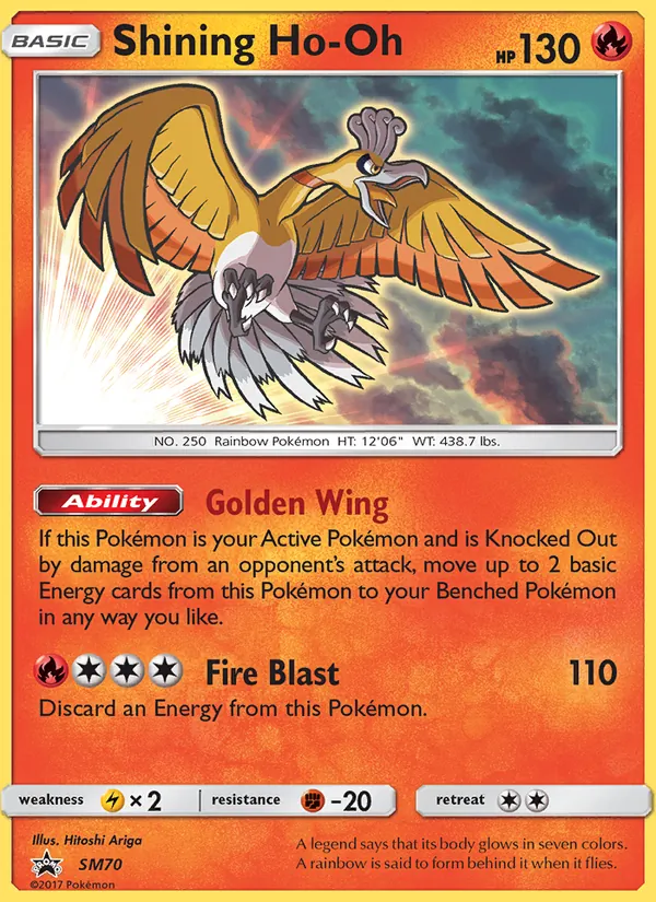 Schimmerndes Ho-Oh SM70