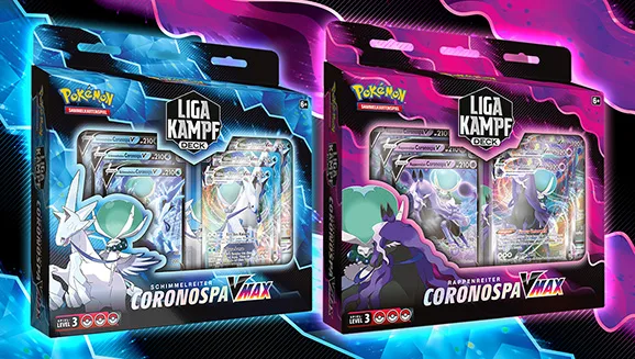 Liga-Kampfdeck Schimmelreiter-Coronospa-VMAX und Rappenreiter-Coronospa-VMAX