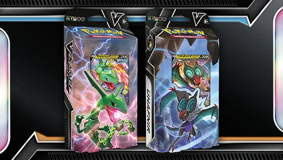V-Kampfdecks Rayquaza-V und UHaFnir-V